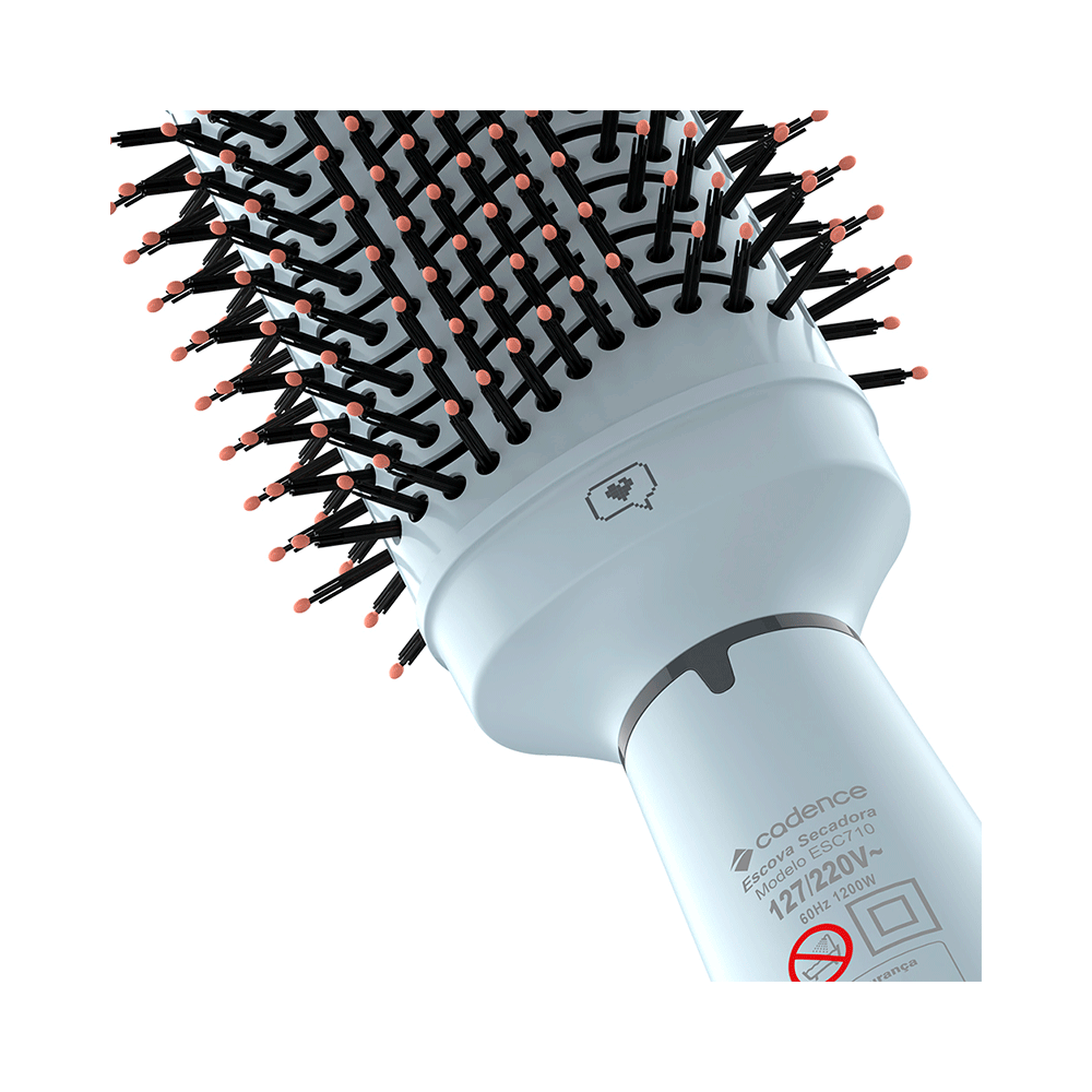 Escova Secadora Cadence 4 em 1 - ESC 710, CinzaPreto Bivolt